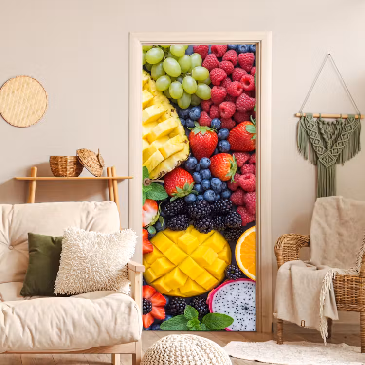 Deursticker - Fruit - Vers - Kleurrijk - Eten — 4