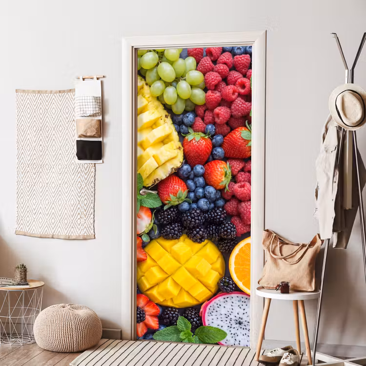 Deursticker - Fruit - Vers - Kleurrijk - Eten — 8