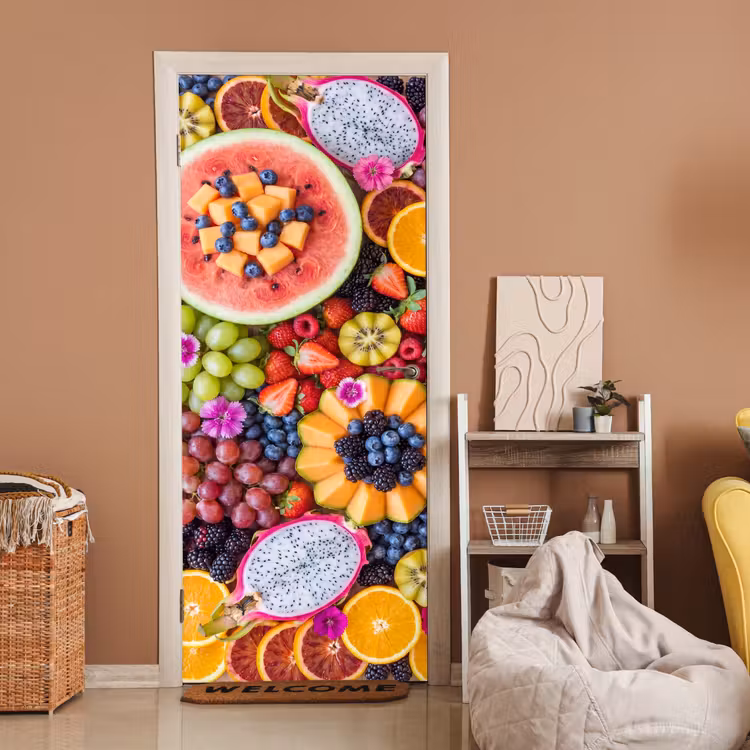 Deursticker - Fruit - Vers - Variatie - Eten - Kleurrijk — 2
