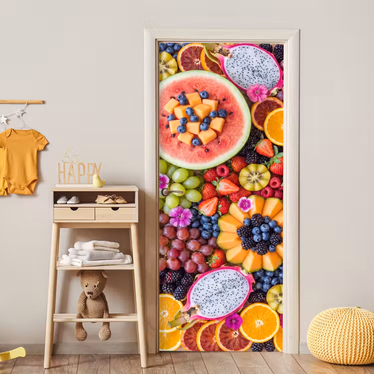 Deursticker - Fruit - Vers - Variatie - Eten - Kleurrijk — 6