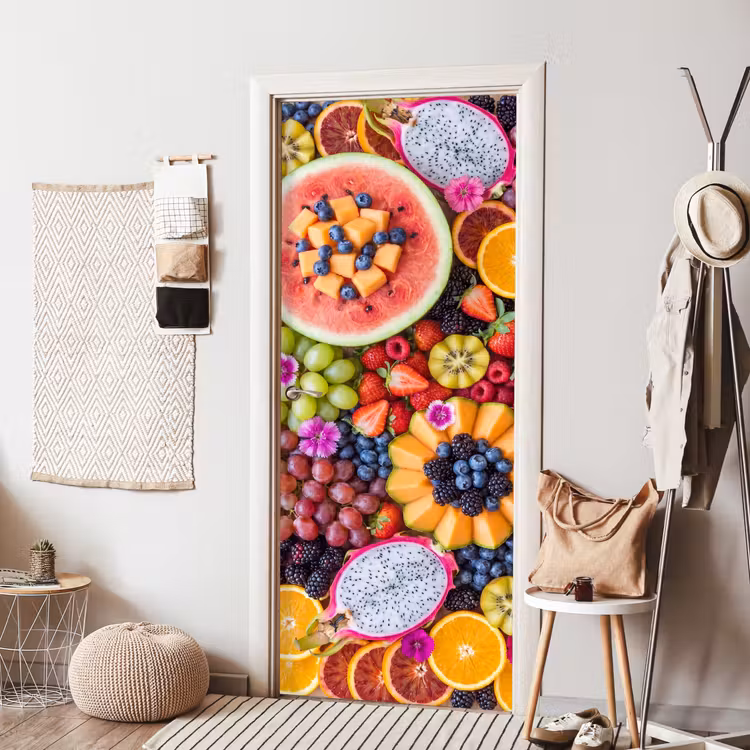 Deursticker - Fruit - Vers - Variatie - Eten - Kleurrijk — 8