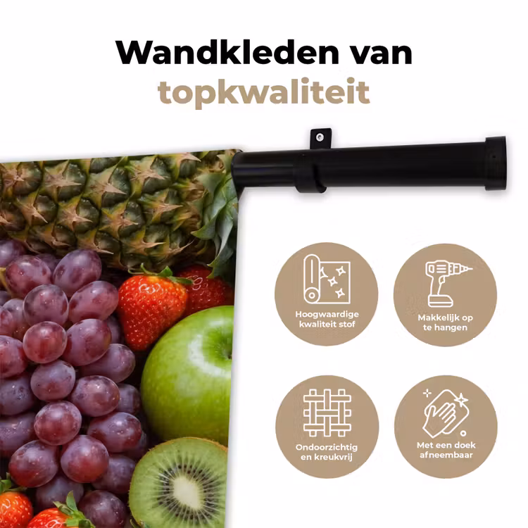 Wandkleed - Eten - Fruit - Vers - Kleurrijk - Voeding — 3