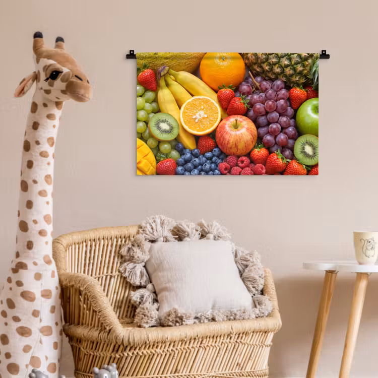 Wandkleed - Eten - Fruit - Vers - Kleurrijk - Voeding — 5