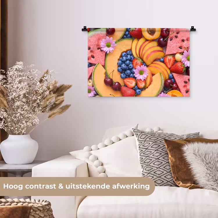 Wandkleed - Eten - Fruit - Zomer - Kleurrijk — 4