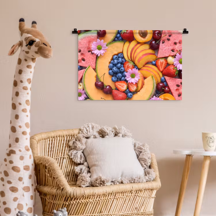 Wandkleed - Eten - Fruit - Zomer - Kleurrijk — 5