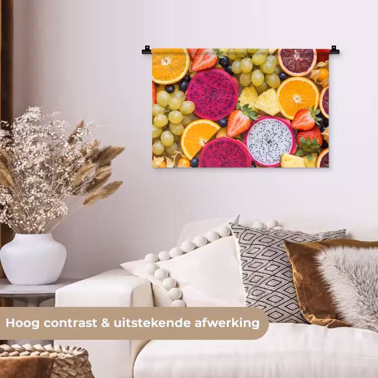 Wandkleed - Fruit - Assortiment - Kleurrijk - Gezondheid — 4