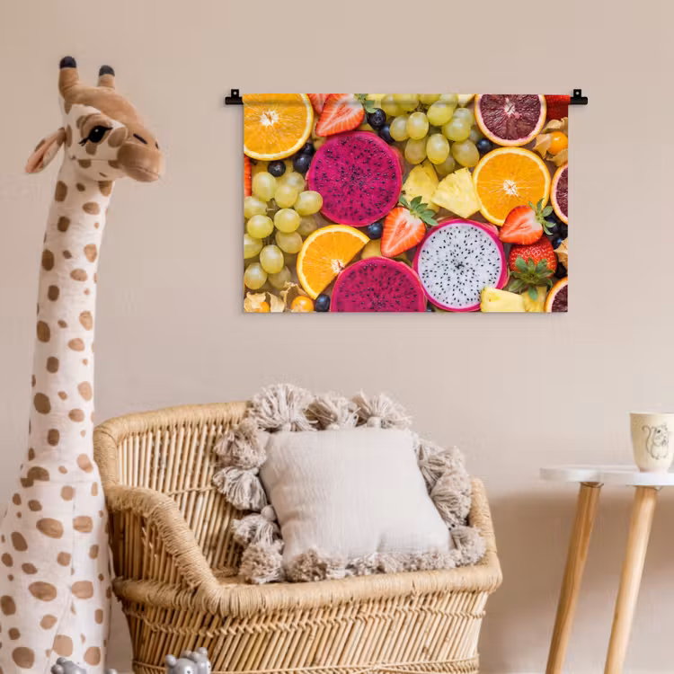 Wandkleed - Fruit - Assortiment - Kleurrijk - Gezondheid — 5