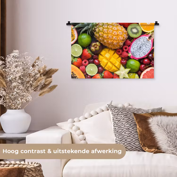 Wandkleed - Fruit - Assortiment - Vers - Gezond - Kleurrijk — 4