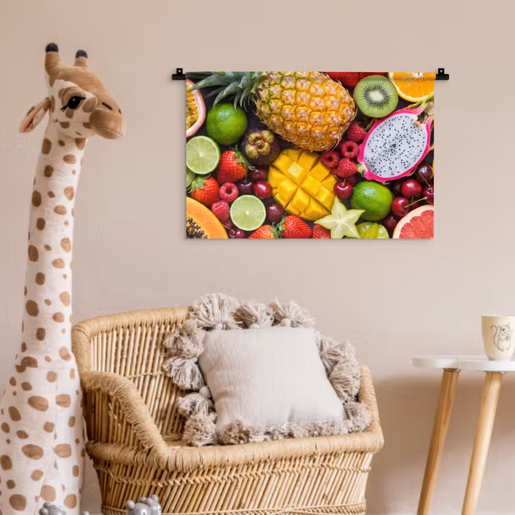 Wandkleed - Fruit - Assortiment - Vers - Gezond - Kleurrijk — 5