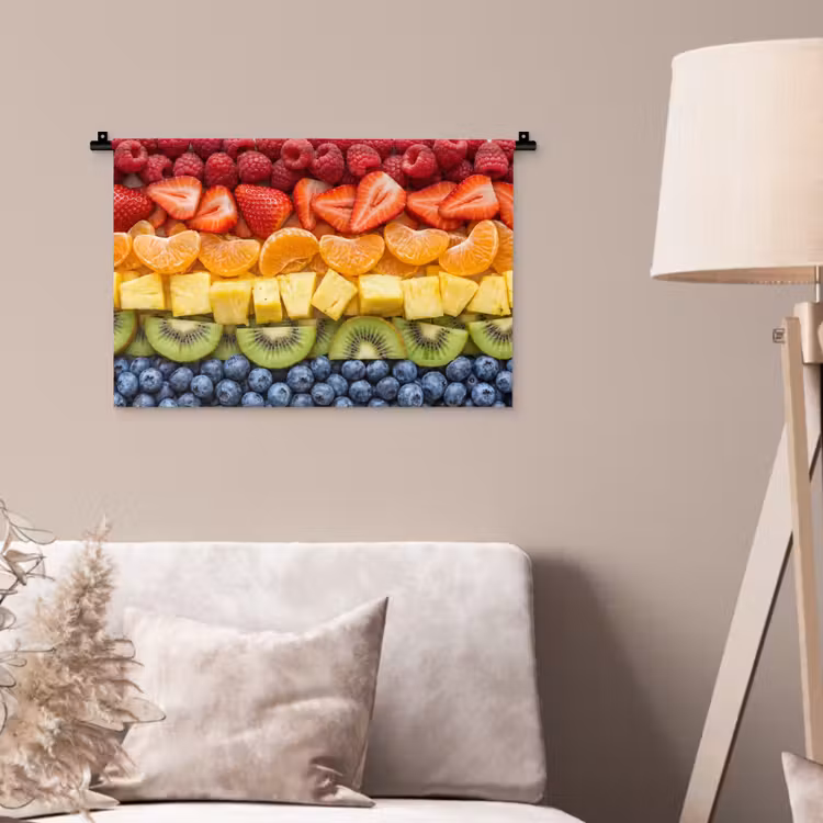 Wandkleed - Fruit - Regenboog - Gezond - Kleurrijk — 2