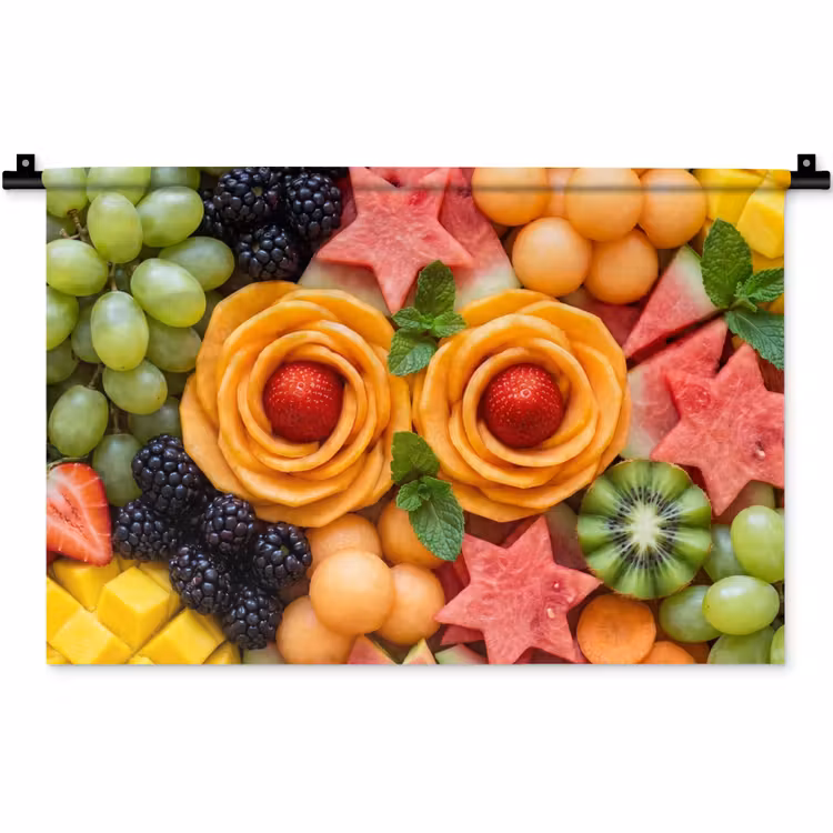 Wandkleed - Fruit - Variatie - Kleurrijk - Vers - Eten — 1