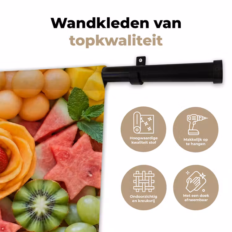 Wandkleed - Fruit - Variatie - Kleurrijk - Vers - Eten — 3