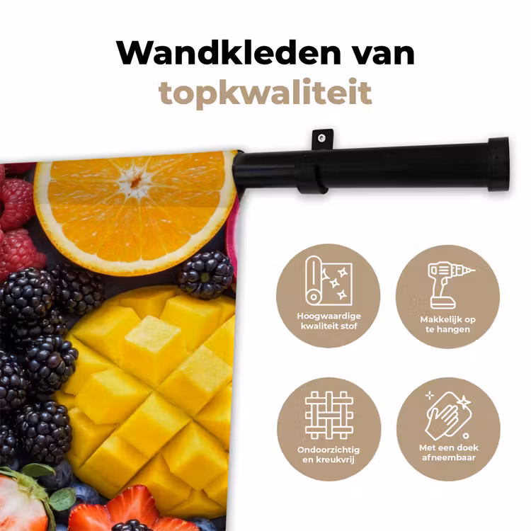 Wandkleed - Fruit - Vers - Kleurrijk - Eten — 3