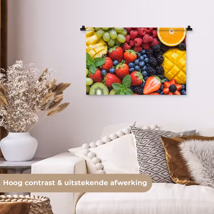Wandkleed - Fruit - Vers - Kleurrijk - Eten — 4