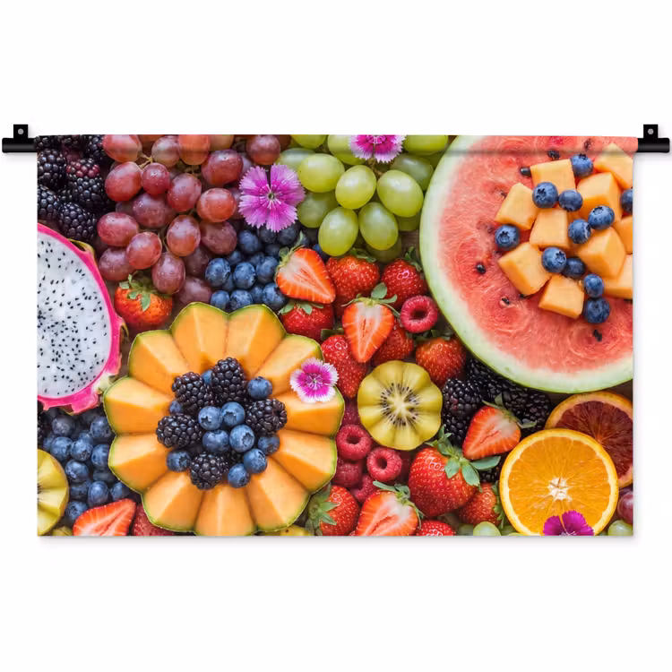 Wandkleed - Fruit - Vers - Variatie - Eten - Kleurrijk — 1