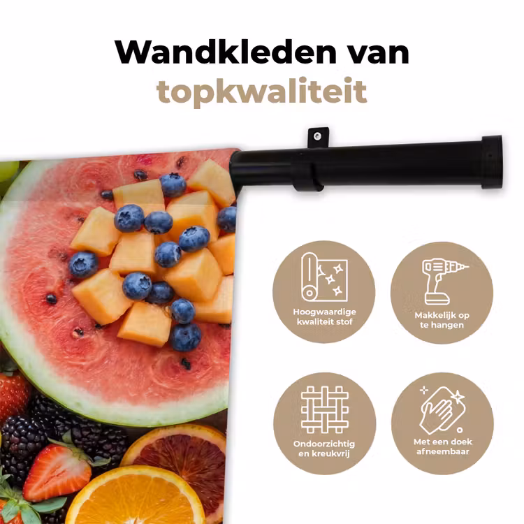 Wandkleed - Fruit - Vers - Variatie - Eten - Kleurrijk — 3