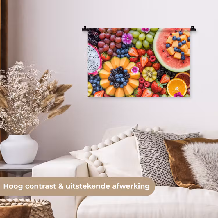 Wandkleed - Fruit - Vers - Variatie - Eten - Kleurrijk — 4
