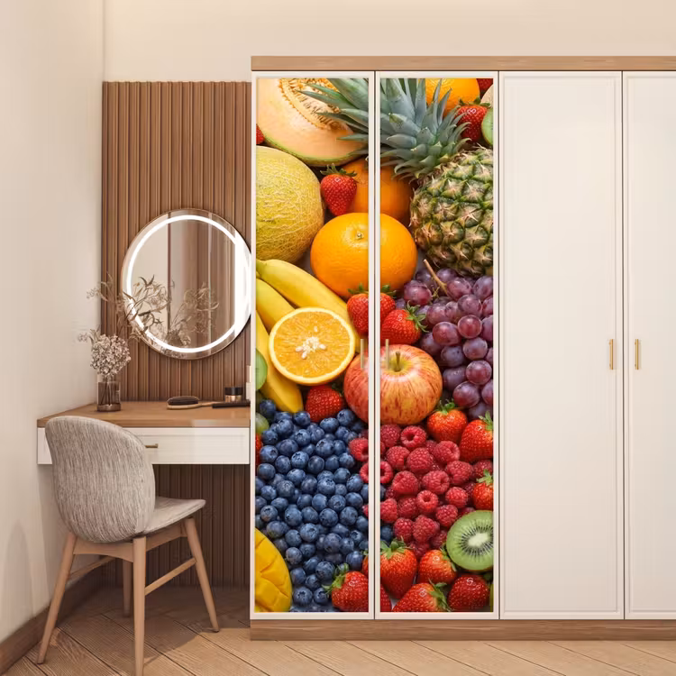 Deursticker - Eten - Fruit - Vers - Kleurrijk - Voeding — 5