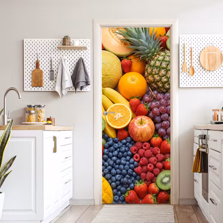 Deursticker - Eten - Fruit - Vers - Kleurrijk - Voeding — 7