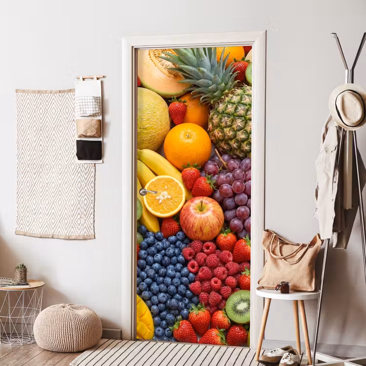 Deursticker - Eten - Fruit - Vers - Kleurrijk - Voeding — 8