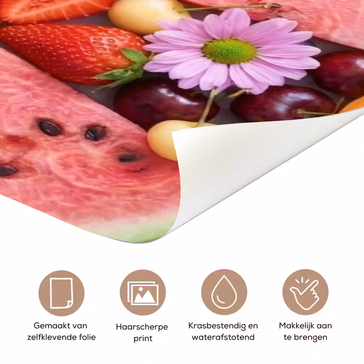 Deursticker - Eten - Fruit - Zomer - Kleurrijk — 3