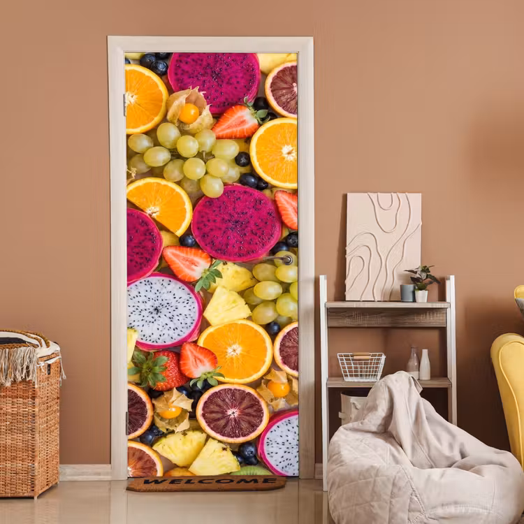 Deursticker - Fruit - Assortiment - Kleurrijk - Gezondheid — 2