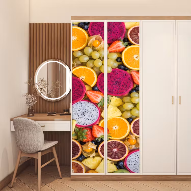 Deursticker - Fruit - Assortiment - Kleurrijk - Gezondheid — 5