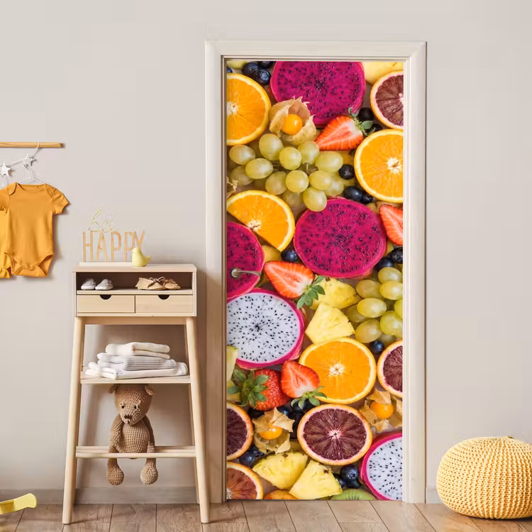 Deursticker - Fruit - Assortiment - Kleurrijk - Gezondheid — 6