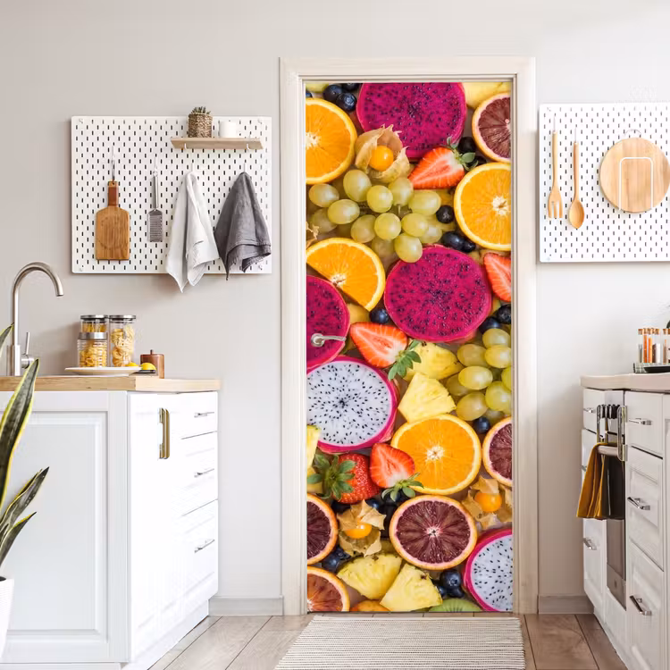 Deursticker - Fruit - Assortiment - Kleurrijk - Gezondheid — 7