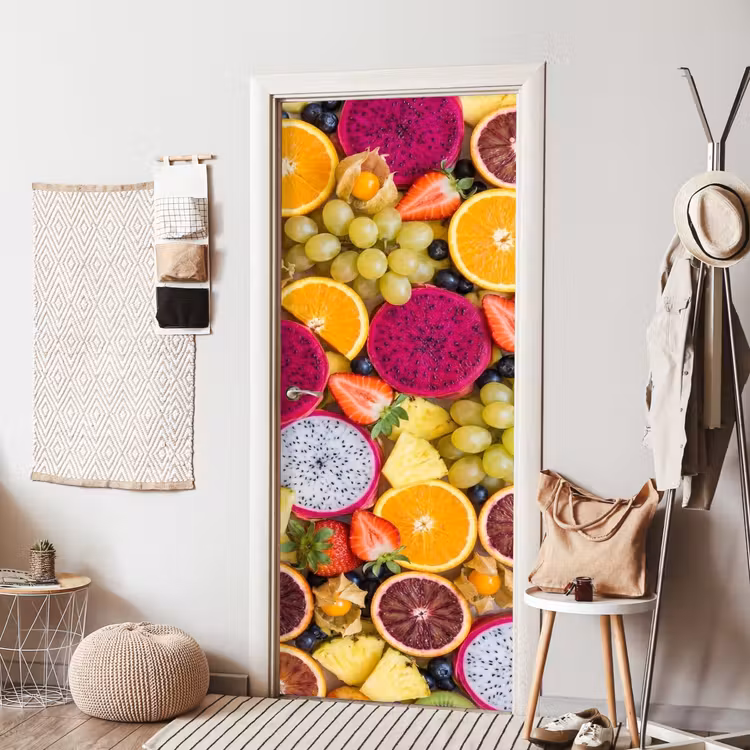 Deursticker - Fruit - Assortiment - Kleurrijk - Gezondheid — 8