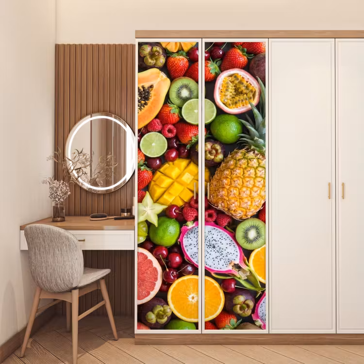 Deursticker - Fruit - Assortiment - Vers - Gezond - Kleurrijk — 5