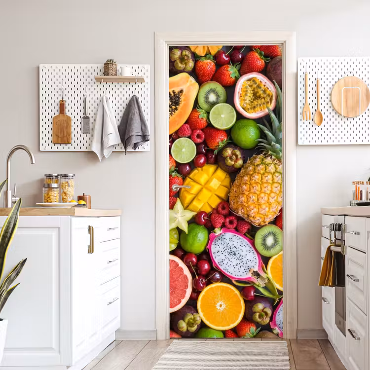 Deursticker - Fruit - Assortiment - Vers - Gezond - Kleurrijk — 7
