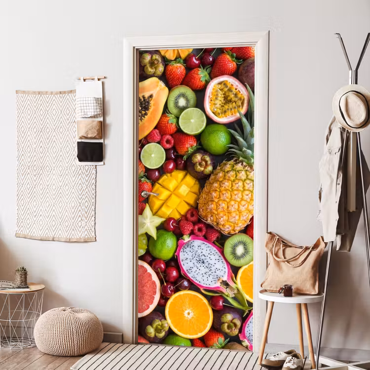Deursticker - Fruit - Assortiment - Vers - Gezond - Kleurrijk — 8