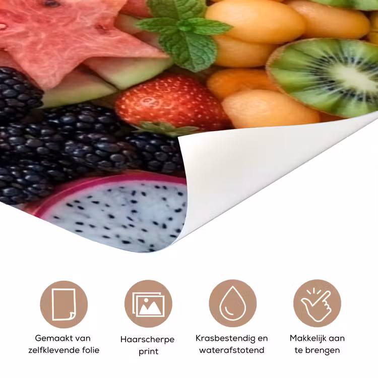 Deursticker - Fruit - Variatie - Kleurrijk - Vers - Eten — 3