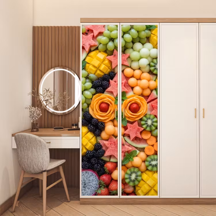 Deursticker - Fruit - Variatie - Kleurrijk - Vers - Eten — 5