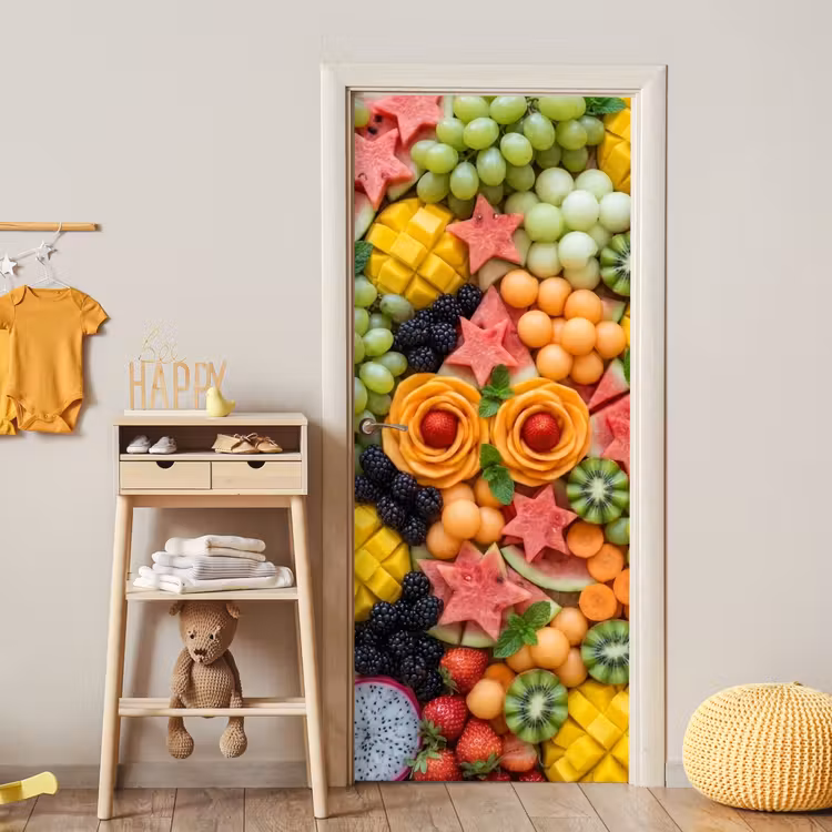 Deursticker - Fruit - Variatie - Kleurrijk - Vers - Eten — 6