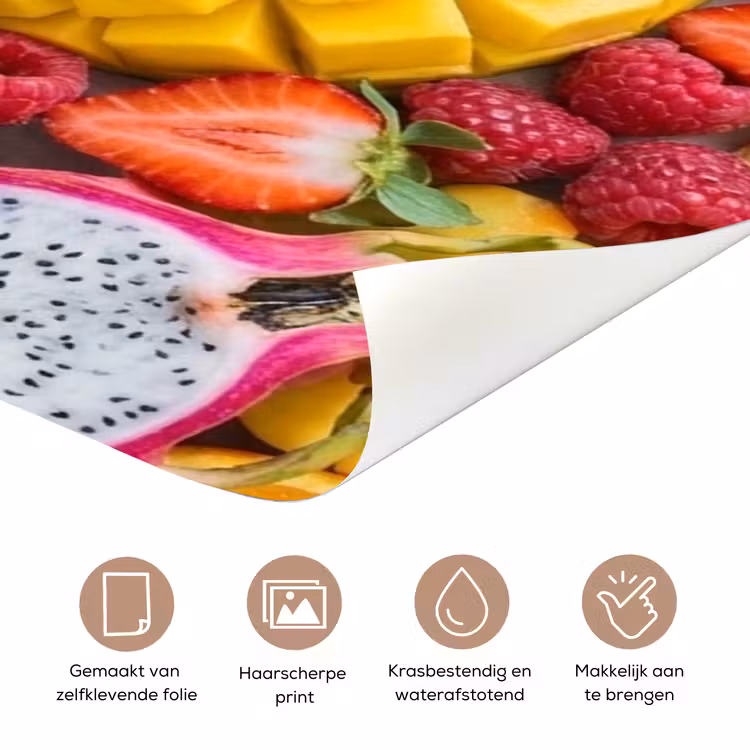 Deursticker - Fruit - Versneden - Kleurrijk - Eten - Gezond — 3
