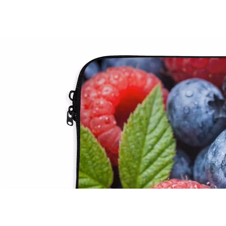Laptophoes - Bessen - Vers - Waterdruppels - Kleurrijk - Eten — 5