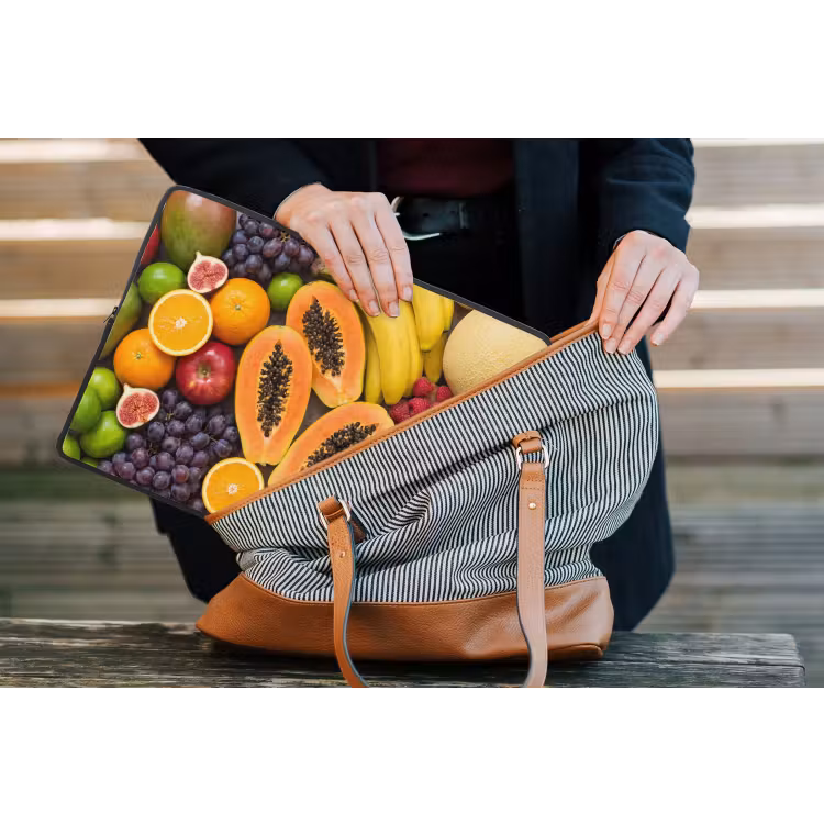 Laptophoes - Eten - Fruit - Groenten - Vers - Kleurrijk — 4