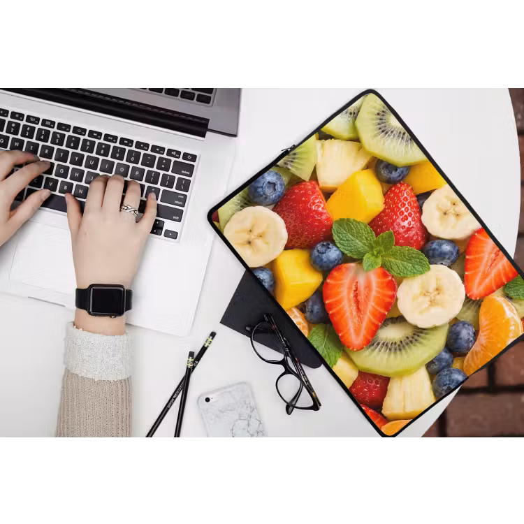 Laptophoes - Fruit - Plakjes - Eten - Kleurrijk — 3