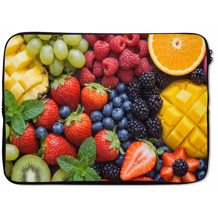 Laptophoes - Fruit - Vers - Kleurrijk - Eten — 1