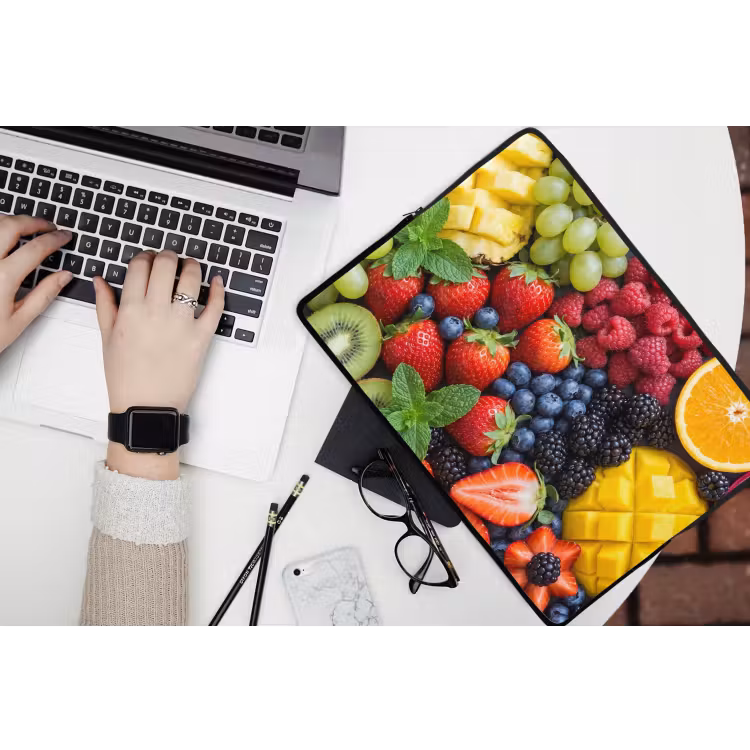 Laptophoes - Fruit - Vers - Kleurrijk - Eten — 3