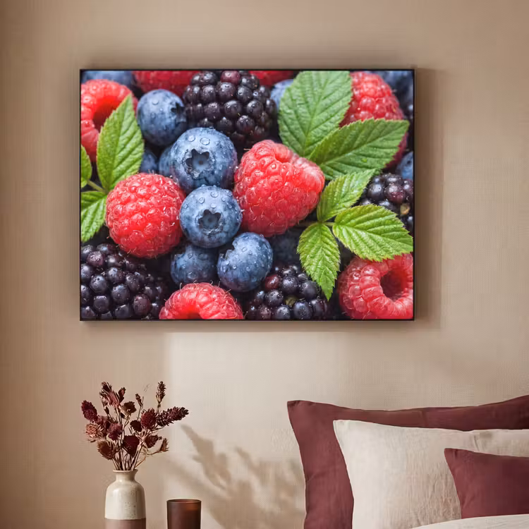 Art Frame - Bessen - Vers - Waterdruppels - Kleurrijk - Eten — 3