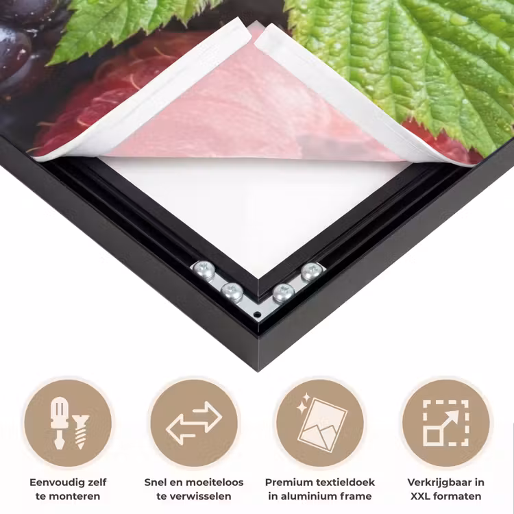 Art Frame - Bessen - Vers - Waterdruppels - Kleurrijk - Eten — 4