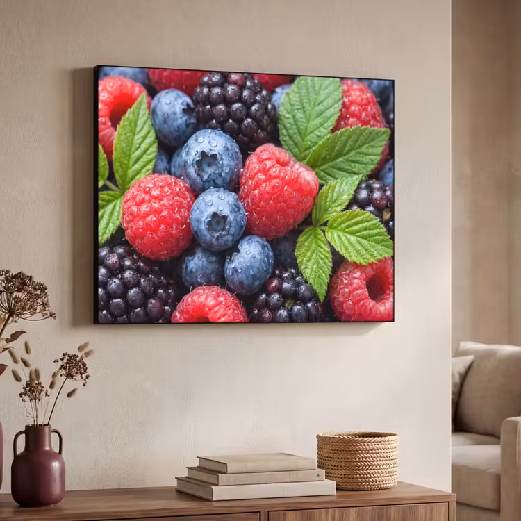 Art Frame - Bessen - Vers - Waterdruppels - Kleurrijk - Eten — 7