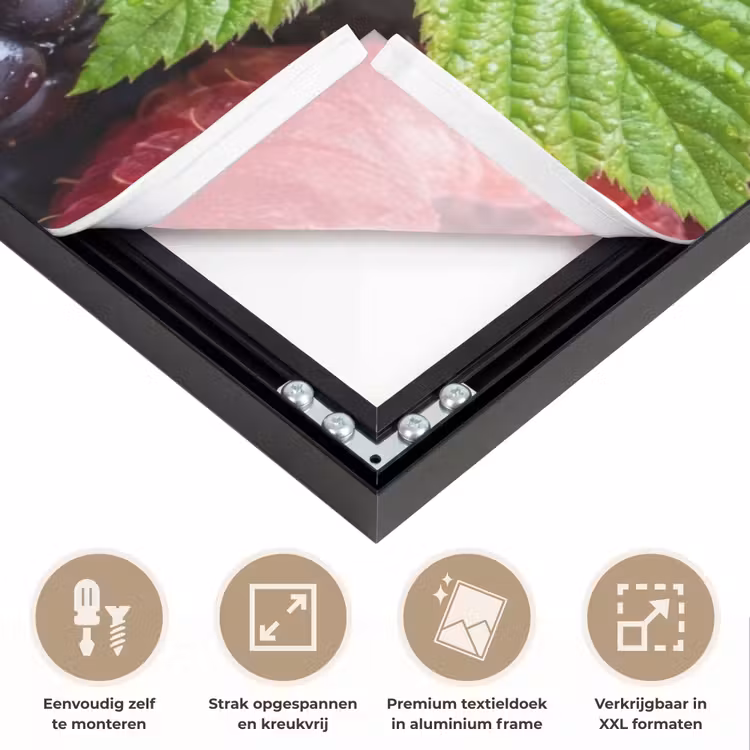 Art Frame - Bessen - Vers - Waterdruppels - Kleurrijk - Eten — 8