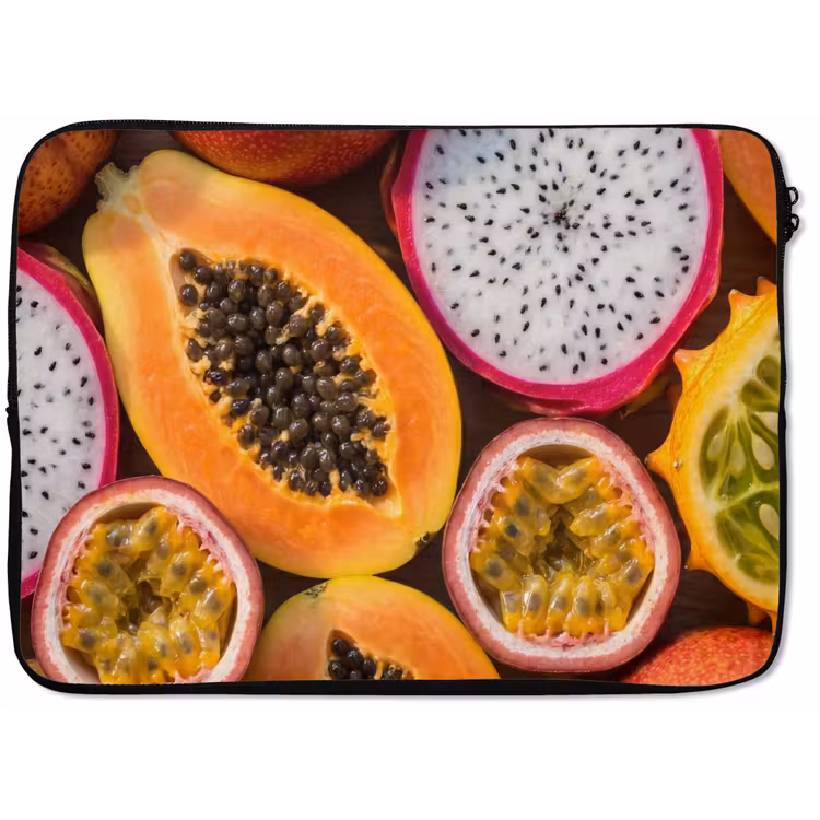 Laptophoes - Fruit - Geopend - Tropisch - Eten - Kleurrijk — 1
