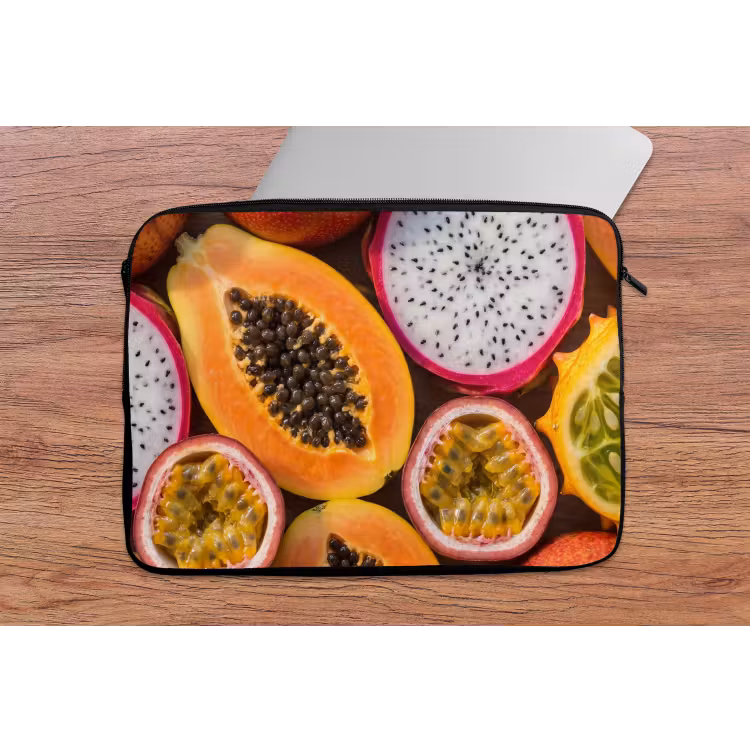 Laptophoes - Fruit - Geopend - Tropisch - Eten - Kleurrijk — 2