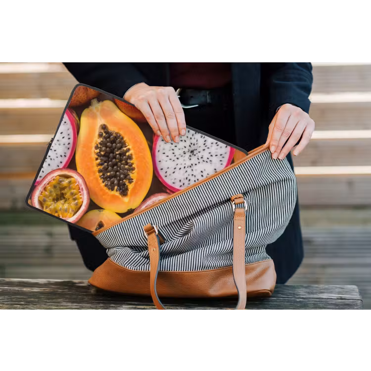 Laptophoes - Fruit - Geopend - Tropisch - Eten - Kleurrijk — 4