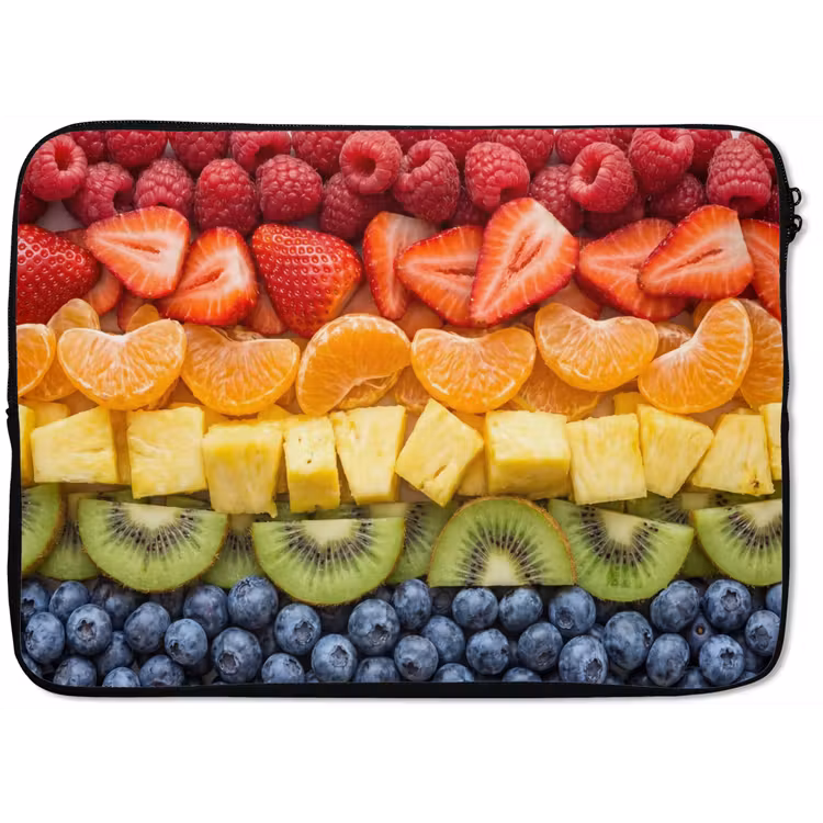 Laptophoes - Fruit - Regenboog - Gezond - Kleurrijk — 1